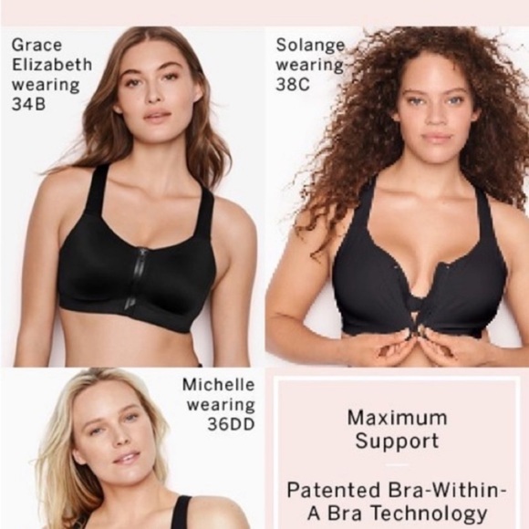 VICTORIA’S Secret On Point Front zip Maximum Support Bra Light Baby Blue 34C New - Picture 10 of 10